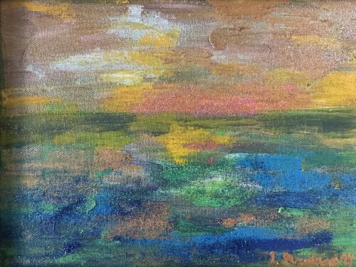 Golden islands van JULIJA PUZIRJOVA, Schilderij te koop op Singulart