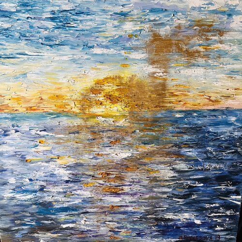 The Sunset You Deserve. von JULIJA PUZIRJOVA, Malerei kaufen auf Singulart