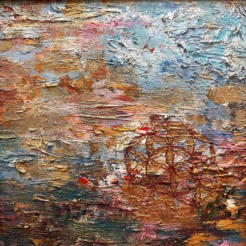 Golden Breath of the Universe van JULIJA PUZIRJOVA, Schilderij te koop op Singulart