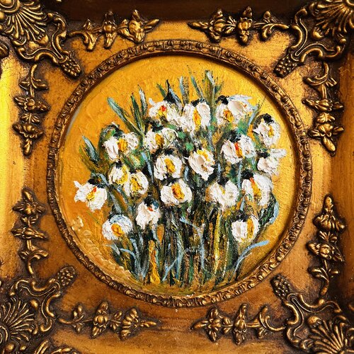 Golden Pollen of Memories by JULIJA PUZIRJOVA, Painting for Sale on Singulart