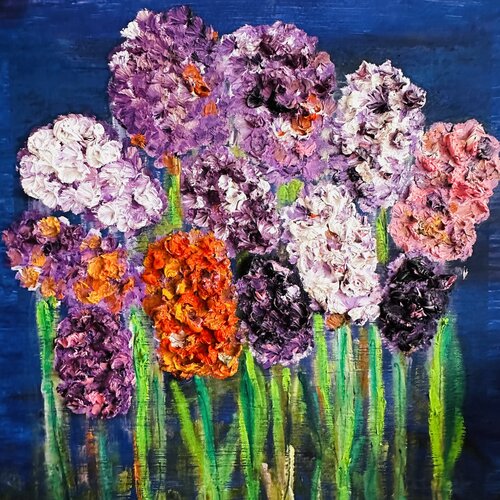 When every stroke becomes a burst of vibrant emotion van JULIJA PUZIRJOVA, Schilderij te koop op Singulart