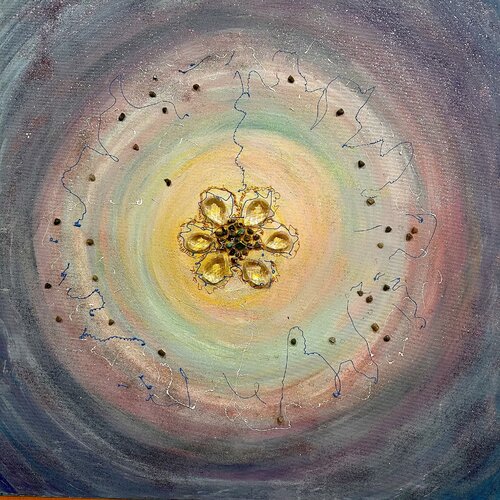 Flower from the Center of the Universe by JULIJA PUZIRJOVA, Painting for Sale on Singulart