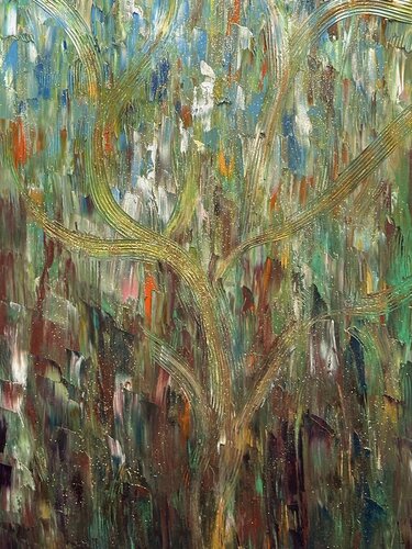 Golden Harmony of My Feelings van JULIJA PUZIRJOVA, Schilderij te koop op Singulart