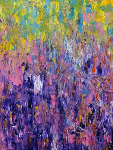 Harmony of color and laughter par JULIJA PUZIRJOVA, Peinture en vente sur Singulart