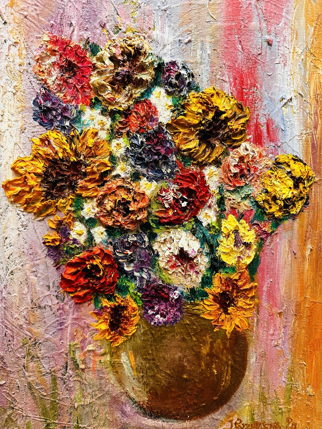 Nature Paints Happiness JULIJA PUZIRJOVA Originalgemälde zu verkaufen