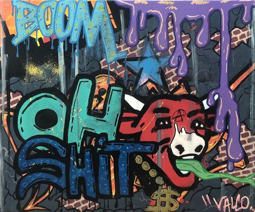 La puta vaca se rie van Valco, Schilderij te koop op Singulart