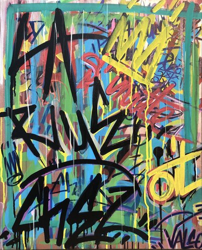La rue s'invite chez oit by Valco, Painting for Sale on Singulart