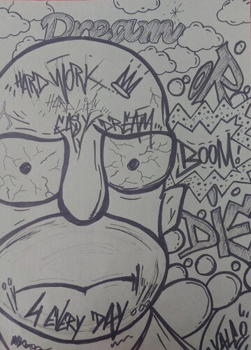 Dream or die van Valco, Tekening te koop op Singulart