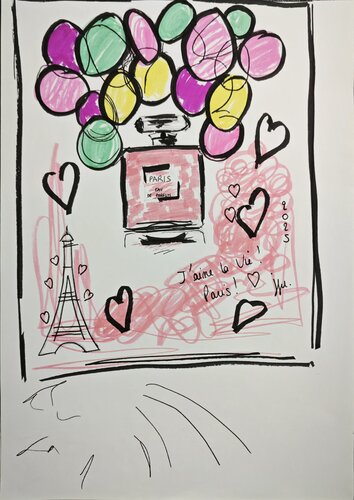 À Paris di Jennifer Boisard, Disegno in vendita su Singulart