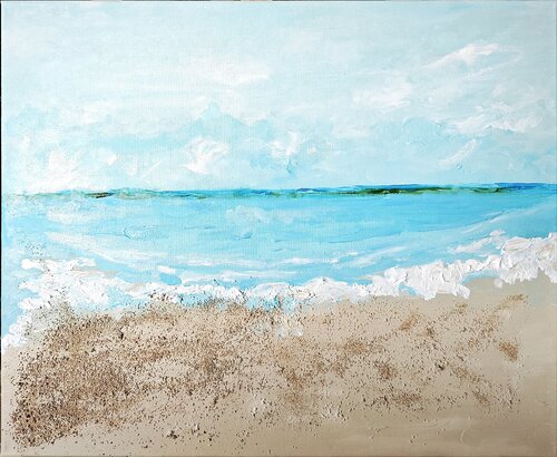 Face à la mer van Jennifer Boisard, Schilderij te koop op Singulart