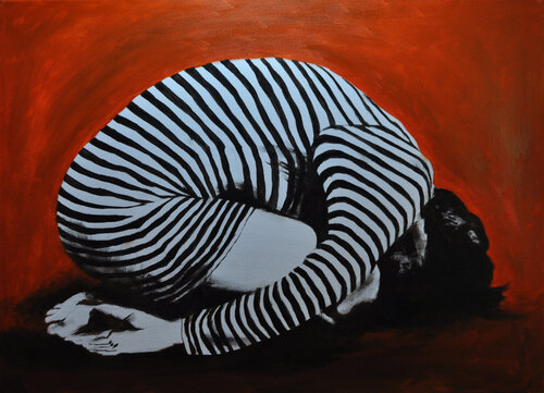 Child's pose by Isolde Schmitz, Painting for Sale on Singulart