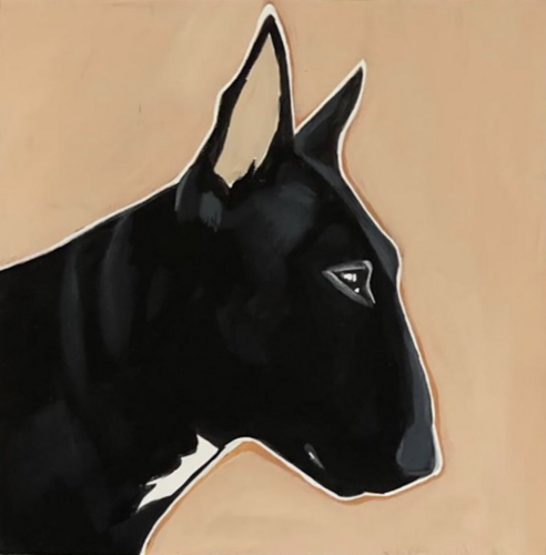 Chien Bullterrier van Lauriane Itoua (Lylo), Schilderij te koop op Singulart