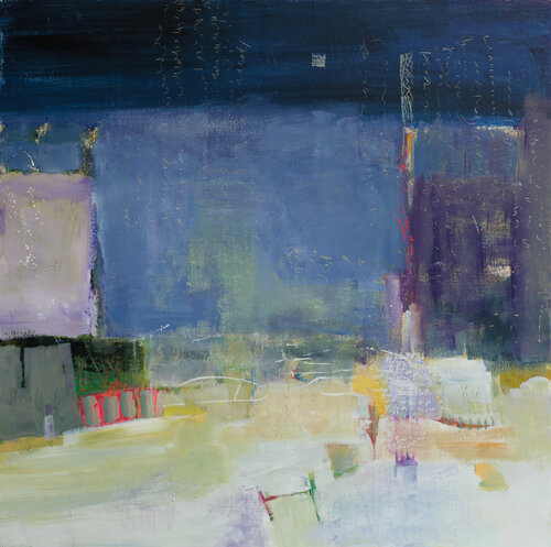Si par une nuit d'hiver un voyageur van Geneviève Girod, Schilderij te koop op Singulart