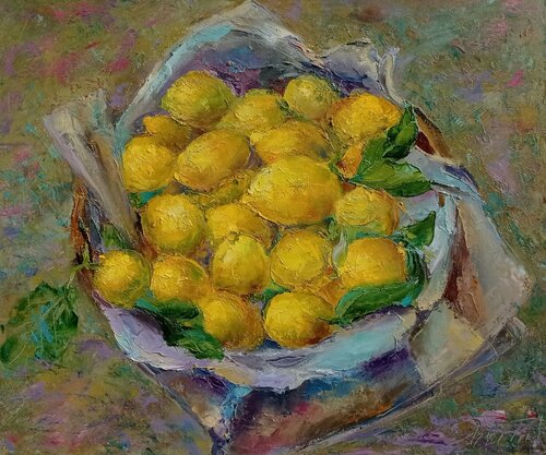 Lemons von Tamara Shyrai, Malerei kaufen auf Singulart