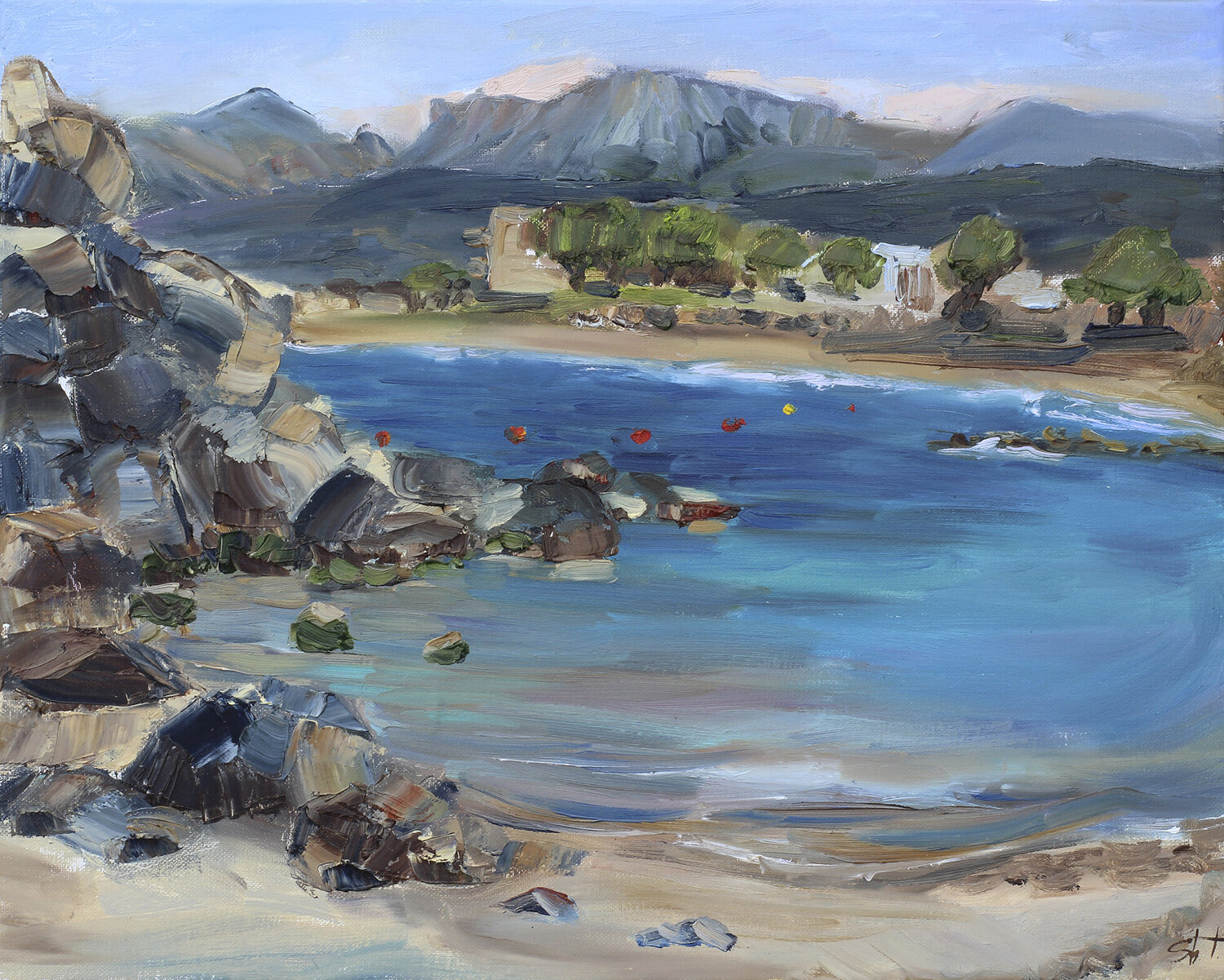 "Azure Bay in Crete" Tamara Shyrai