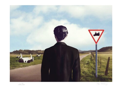 Attention! Vaches! von Jean-Marie Gitard, Druck kaufen auf Singulart