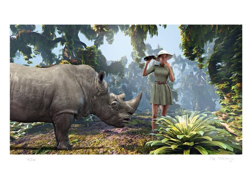 L'Exploratrice (III) von Jean-Marie Gitard, Druck kaufen auf Singulart