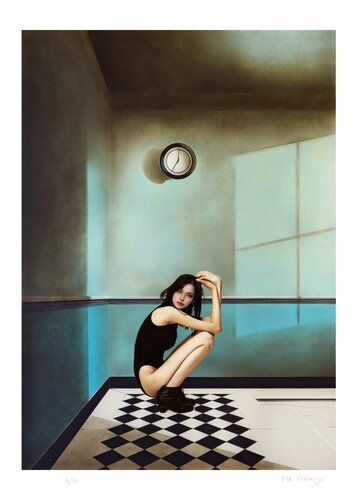 Vic and the Clock von Jean-Marie Gitard, Druck kaufen auf Singulart