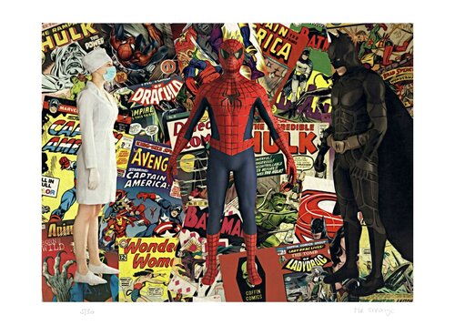 Superheroes! von Jean-Marie Gitard, Druck kaufen auf Singulart