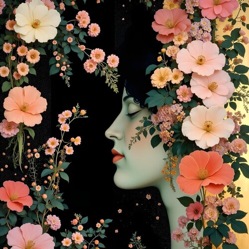 Psyche and the Flowers Jean-Marie Gitard