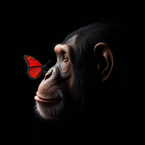 The Red Butterfly von Jean-Marie Gitard, Druck kaufen auf Singulart