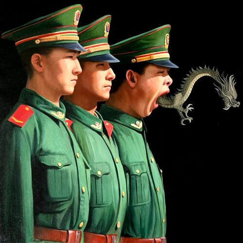 Dragons von Jean-Marie Gitard, Malerei kaufen auf Singulart