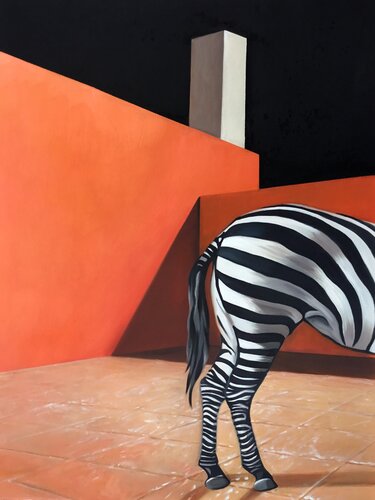 Zebra di Jean-Marie Gitard, Pittura in vendita su Singulart