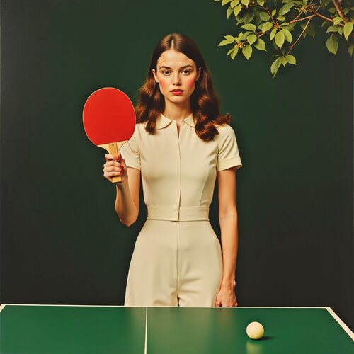 A Rockhill Ping Pong Game von Jean-Marie Gitard, Druck kaufen auf Singulart