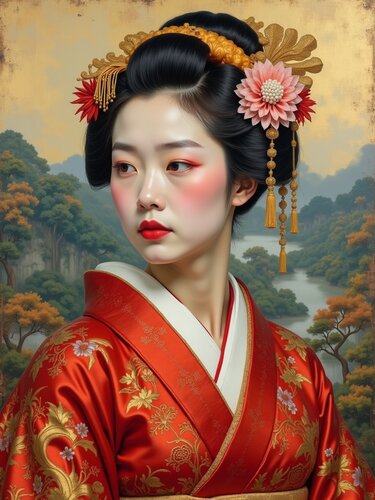 Ai, la Geisha by Jean-Marie Gitard, 版画 for Sale on Singulart