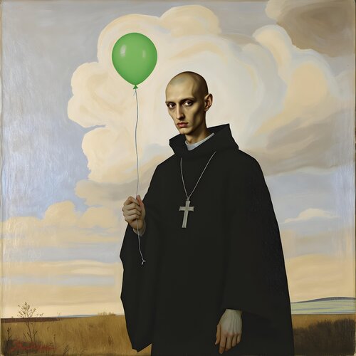 Happy Monk von Jean-Marie Gitard, Druck kaufen auf Singulart