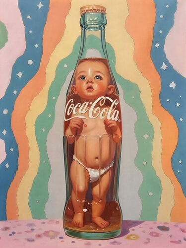 Iconic Coca Cola by Jean-Marie Gitard, Painting for Sale on Singulart