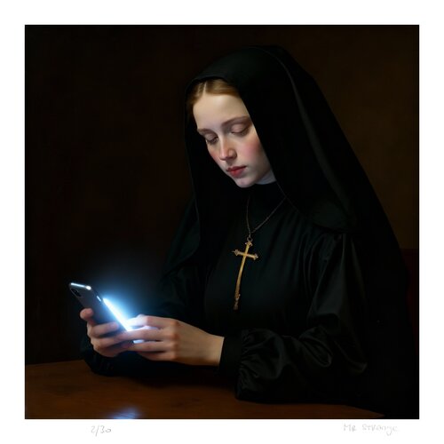 Communication with God von Jean-Marie Gitard, Druck kaufen auf Singulart