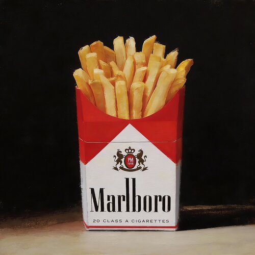 French Fries are Addictive von Jean-Marie Gitard, Druck kaufen auf Singulart
