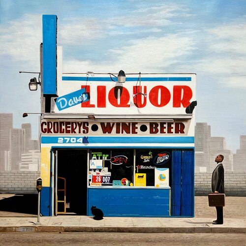 At Dave's by Jean-Marie Gitard, Painting for Sale on Singulart