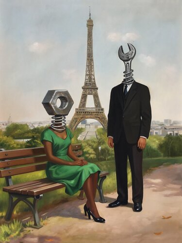 The Eiffel Tower von Jean-Marie Gitard, Malerei kaufen auf Singulart