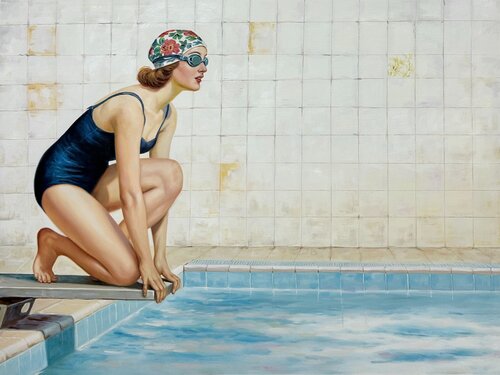 The Dive van Jean-Marie Gitard, Schilderij te koop op Singulart