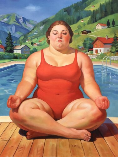 La Suisse, Quel Beau Pays! de Jean-Marie Gitard, Pintura a la venta en Singulart