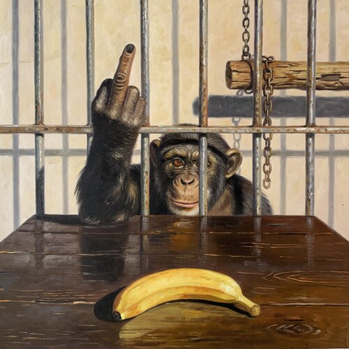 Fuck You! by Jean-Marie Gitard, Painting for Sale on Singulart