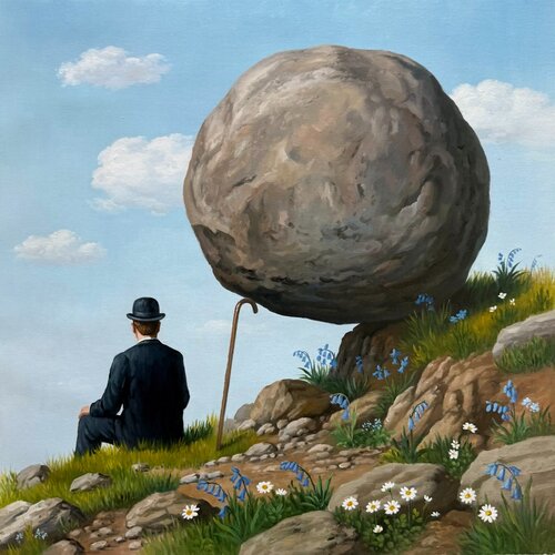 The Rock by Jean-Marie Gitard, Painting for Sale on Singulart