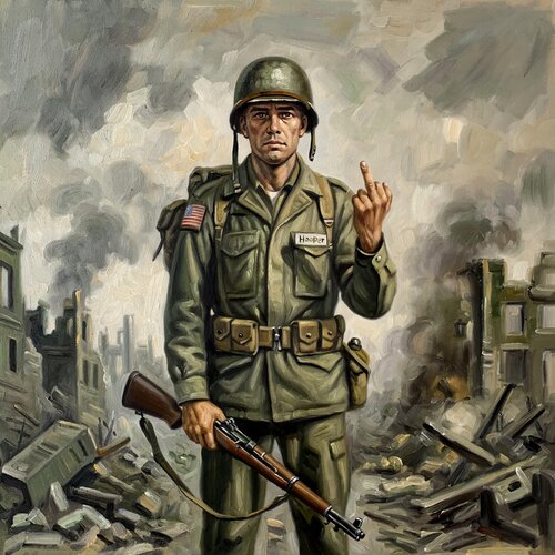 A Dirty War par Jean-Marie Gitard, Peinture en vente sur Singulart