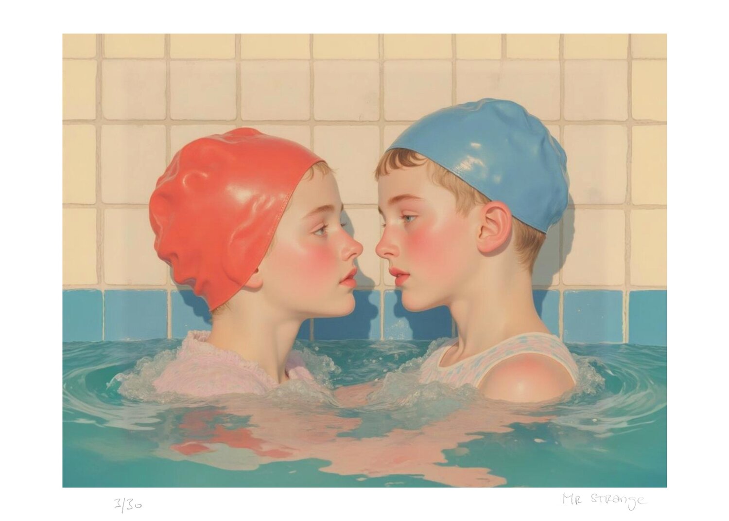 Sister and Brother at Pool Jean-Marie Gitard