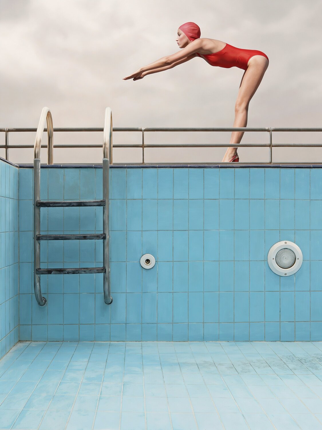 The Blue Pool Jean-Marie Gitard Print for sale