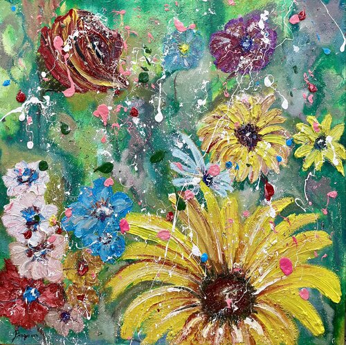 Illusione Floreale de Biagio Antonio Occhipinti, Pintura a la venta en Singulart