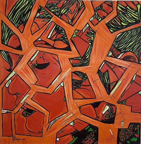 Visione Scomposta di Biagio Antonio Occhipinti, Pittura in vendita su Singulart