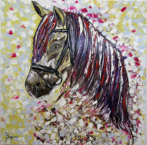 THE HORSE van Biagio Antonio Occhipinti, Schilderij te koop op Singulart