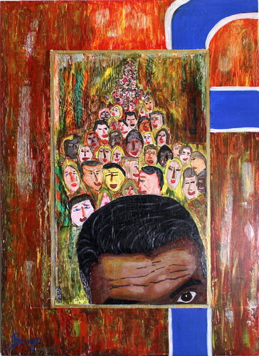 Selfie Con Amici di Biagio Antonio Occhipinti, Pittura in vendita su Singulart