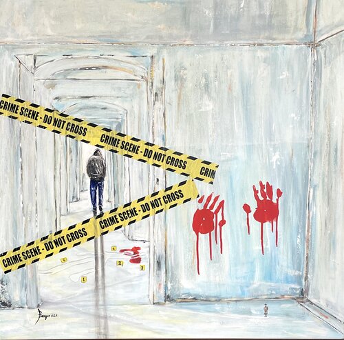 Crime Scene de Biagio Antonio Occhipinti, Pintura a la venta en Singulart