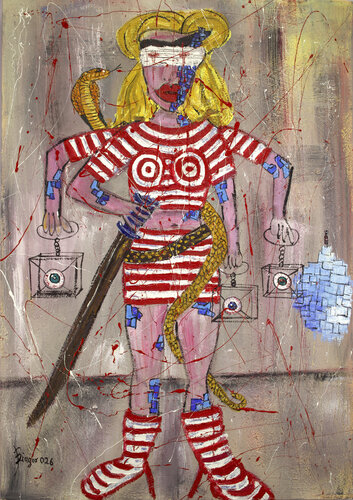 La Dea Bendata di Biagio Antonio Occhipinti, Pittura in vendita su Singulart