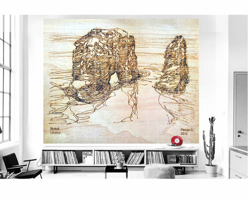 Beirut ( Libano ) ""Rocas en el Mar Mediterraneo "" von Claudio Pincas Feldman, Druck kaufen auf Singulart