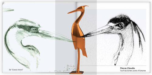 Dibujos sobre la Garza Mora ( Reiger /NL) par Claudio Pincas Feldman, Dessin en vente sur Singulart